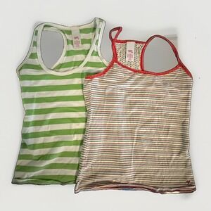 Personal Identity Y2K Tank Top Lot M / L Striped Racerback Cami Fairy Grunge 90s